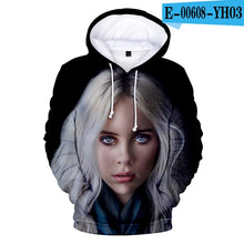 Load image into Gallery viewer, 3D Billie Eilish Hoodies Sweatshirts