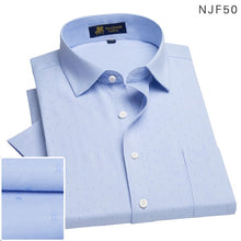 Load image into Gallery viewer, Short sleeve oxford fabric soft print business men smart casual shirt