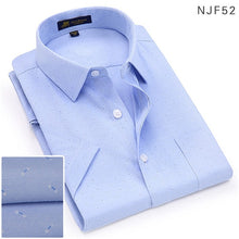 Load image into Gallery viewer, Short sleeve oxford fabric soft print business men smart casual shirt