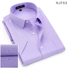 Load image into Gallery viewer, Short sleeve oxford fabric soft print business men smart casual shirt