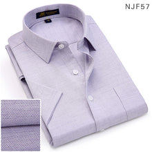 Load image into Gallery viewer, Short sleeve oxford fabric soft print business men smart casual shirt