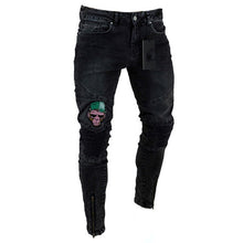 Load image into Gallery viewer, Men Stylish Ripped Jeans Pant Biker Skinny S