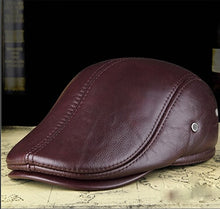 Load image into Gallery viewer, Men's 100% Genuine Leather  Cap
