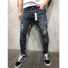 Load image into Gallery viewer, Men Stylish Ripped Jeans