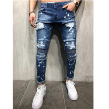 Load image into Gallery viewer, Men Stylish Ripped Jeans