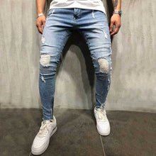 Load image into Gallery viewer, Men Stylish Ripped Jeans
