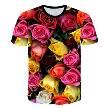 Load image into Gallery viewer, Beautiful Flowers Print Casual T-shirt