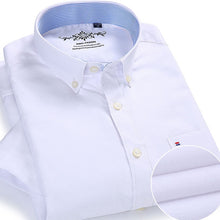 Load image into Gallery viewer, Short sleeve Button collar oxford fabric slim fit casual shirts