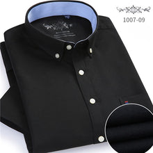 Load image into Gallery viewer, Short sleeve Button collar oxford fabric slim fit casual shirts