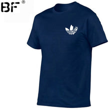 Load image into Gallery viewer, Simple creative design line cross Print cotton T Shirt
