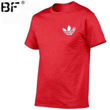 Load image into Gallery viewer, Simple creative design line cross Print cotton T Shirt