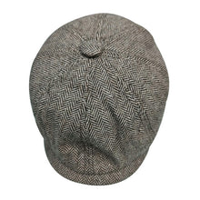 Load image into Gallery viewer, Men Flat Cap Herringbone Baker Boy cap