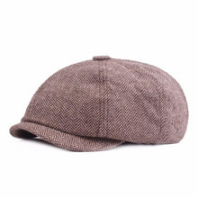 Load image into Gallery viewer, Tweed Gatsby Newsboy Cap