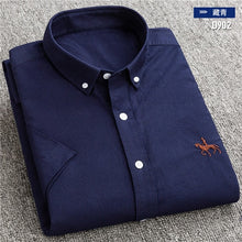 Load image into Gallery viewer, Short sleeve 100% cotton oxford soft comfortable regular  casual shirts