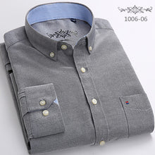 Load image into Gallery viewer, Long Sleeve Regular Fit Men Plaid Shirt Striped Shirt
