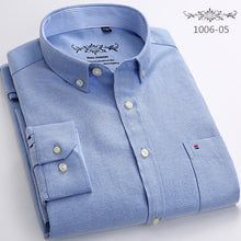 Load image into Gallery viewer, Long Sleeve Regular Fit Men Plaid Shirt Striped Shirt