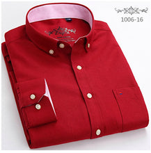 Load image into Gallery viewer, Long Sleeve Regular Fit Men Plaid Shirt Striped Shirt