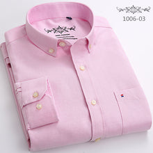 Load image into Gallery viewer, Long Sleeve Regular Fit Men Plaid Shirt Striped Shirt