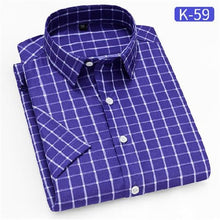 Load image into Gallery viewer, New turn down collar short sleeve striped men casual shirt