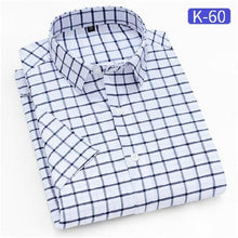 Load image into Gallery viewer, New turn down collar short sleeve striped men casual shirt