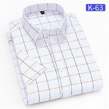 Load image into Gallery viewer, New turn down collar short sleeve striped men casual shirt