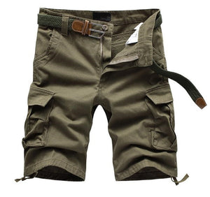 Summer Men's Baggy Multi Pocket Military Zipper Cargo Short
