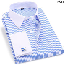Load image into Gallery viewer, Men's Stripes Shirt Long Sleeve Casual