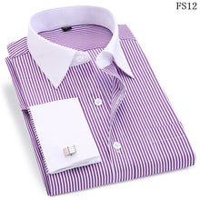 Load image into Gallery viewer, Men's Stripes Shirt Long Sleeve Casual