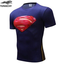 Load image into Gallery viewer, Captain America Punisher Iron man 3D Print T-Shirt