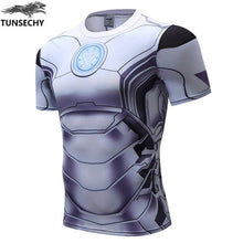 Load image into Gallery viewer, Captain America Punisher Iron man 3D Print T-Shirt