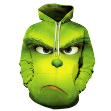 Load image into Gallery viewer, GRINCH full face 3D printing sweatshirt