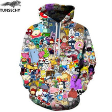 Load image into Gallery viewer, 3D Sweatshirt Print Paint Hoody Tracksuits