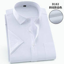 Load image into Gallery viewer, Short Sleeve Slim Fit Formal Men's White Shirt Business Male Social Shirt