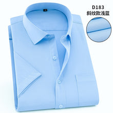 Load image into Gallery viewer, Short Sleeve Slim Fit Formal Men's White Shirt Business Male Social Shirt