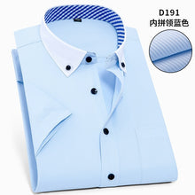 Load image into Gallery viewer, Short Sleeve Slim Fit Formal Men's White Shirt Business Male Social Shirt
