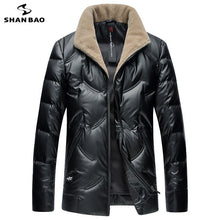 Load image into Gallery viewer, SHNABAO brand luxury high quality white duck down fluffy thick warm down jacket