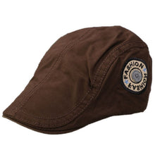 Load image into Gallery viewer, Winfox Vintage Male French Hats Flat Peaked Cap
