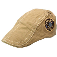 Load image into Gallery viewer, Winfox Vintage Male French Hats Flat Peaked Cap