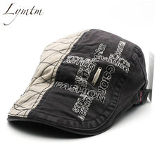 Load image into Gallery viewer, Men Embroidery Patchwork Cotton Berets