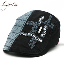 Load image into Gallery viewer, Men Embroidery Patchwork Cotton Berets