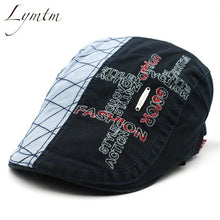 Load image into Gallery viewer, Men Embroidery Patchwork Cotton Berets